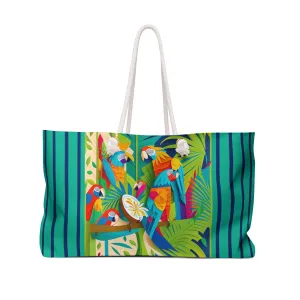 Colorful Macaws Weekender Bag