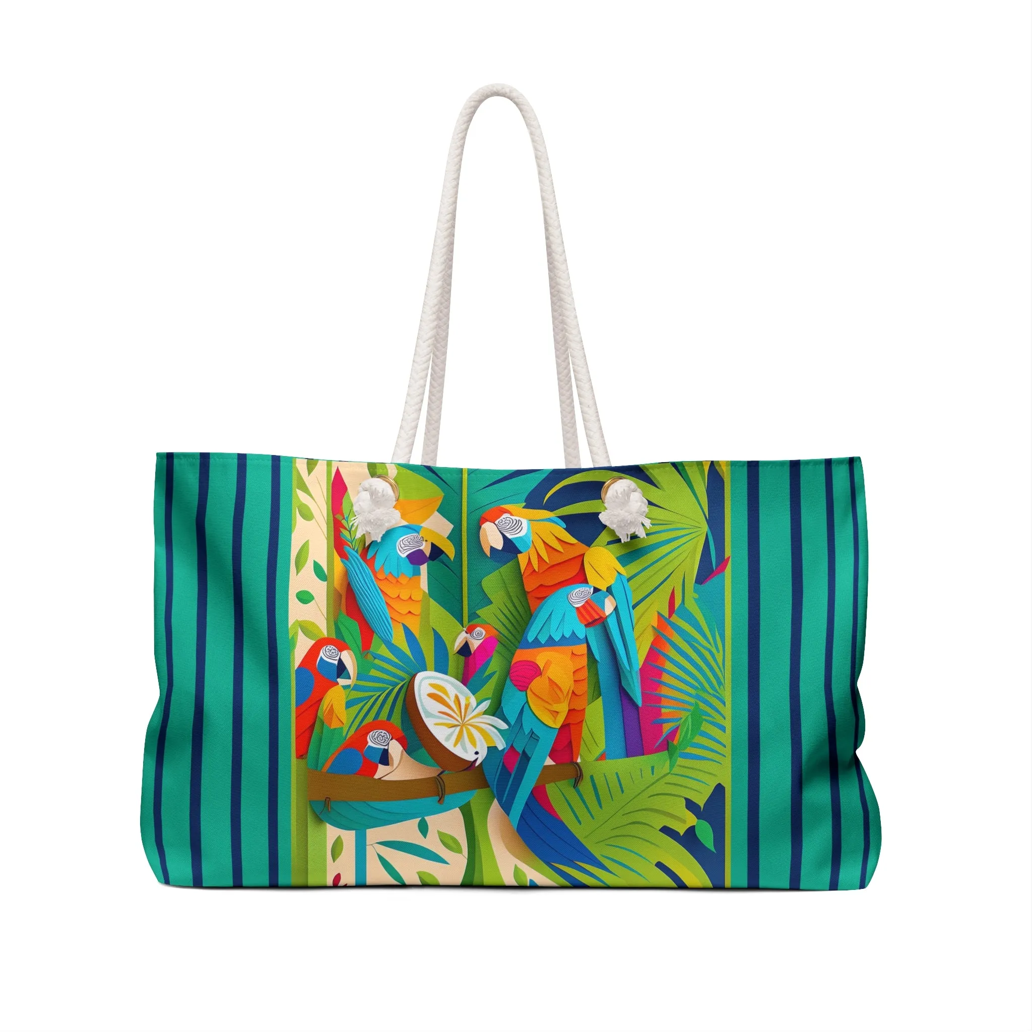 Colorful Macaws Weekender Bag
