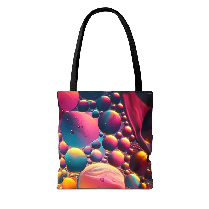 Cool Tote Bag with Abstract Vibrant Pattern