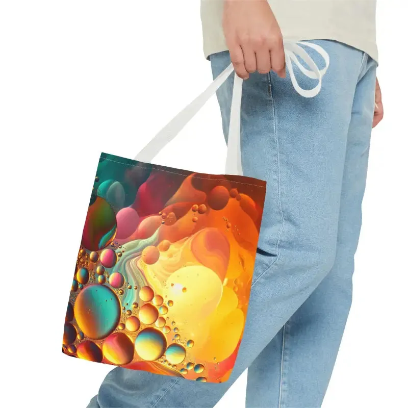 Cool Tote Bag with Abstract Vibrant Pattern