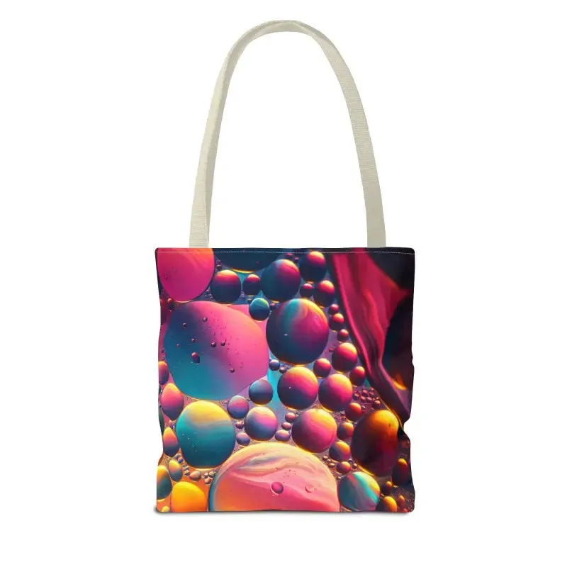 Cool Tote Bag with Abstract Vibrant Pattern