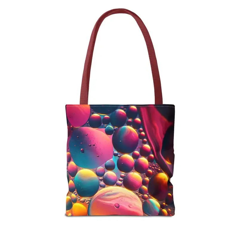 Cool Tote Bag with Abstract Vibrant Pattern
