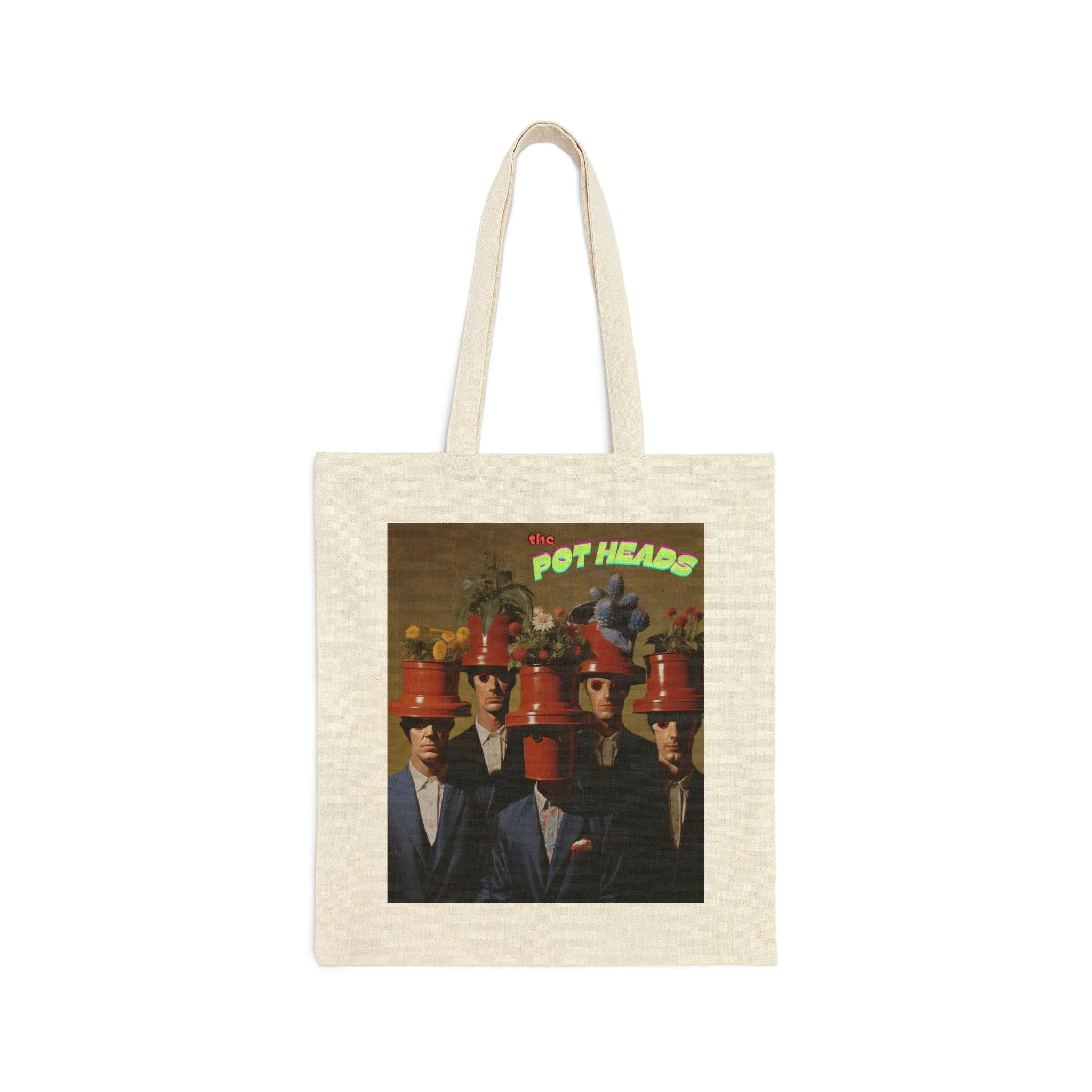 Cotton Canvas Tote Bag the Pot Heads and Doggo