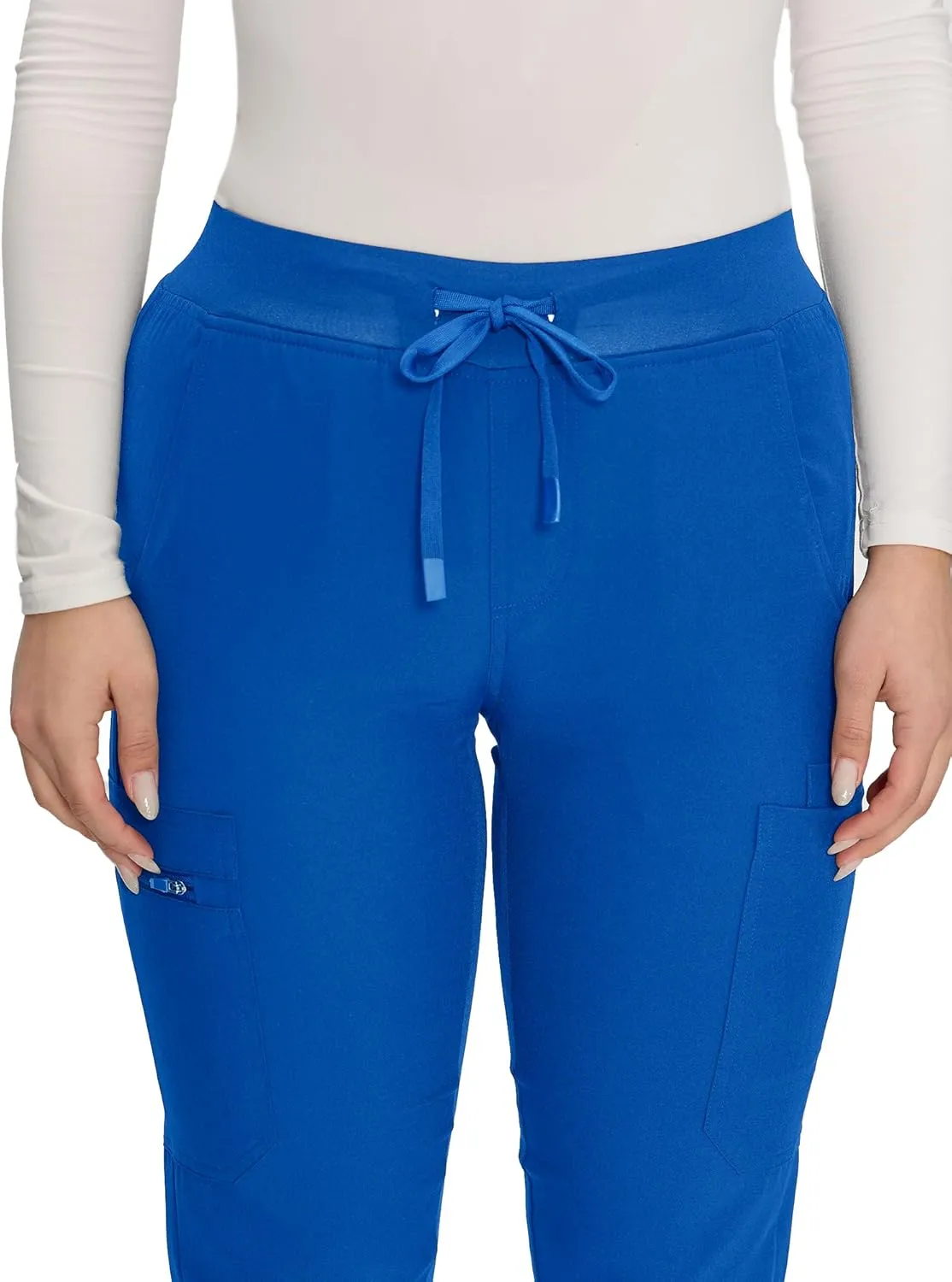 COZYFIT Scrub Pants for Women - Cargo Pants Scrubs with 7 Pockets,Soft Stretch
