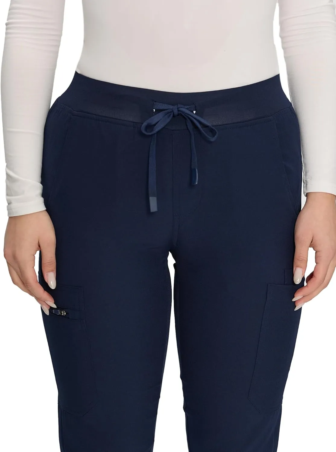 COZYFIT Scrub Pants for Women - Cargo Pants Scrubs with 7 Pockets,Soft Stretch