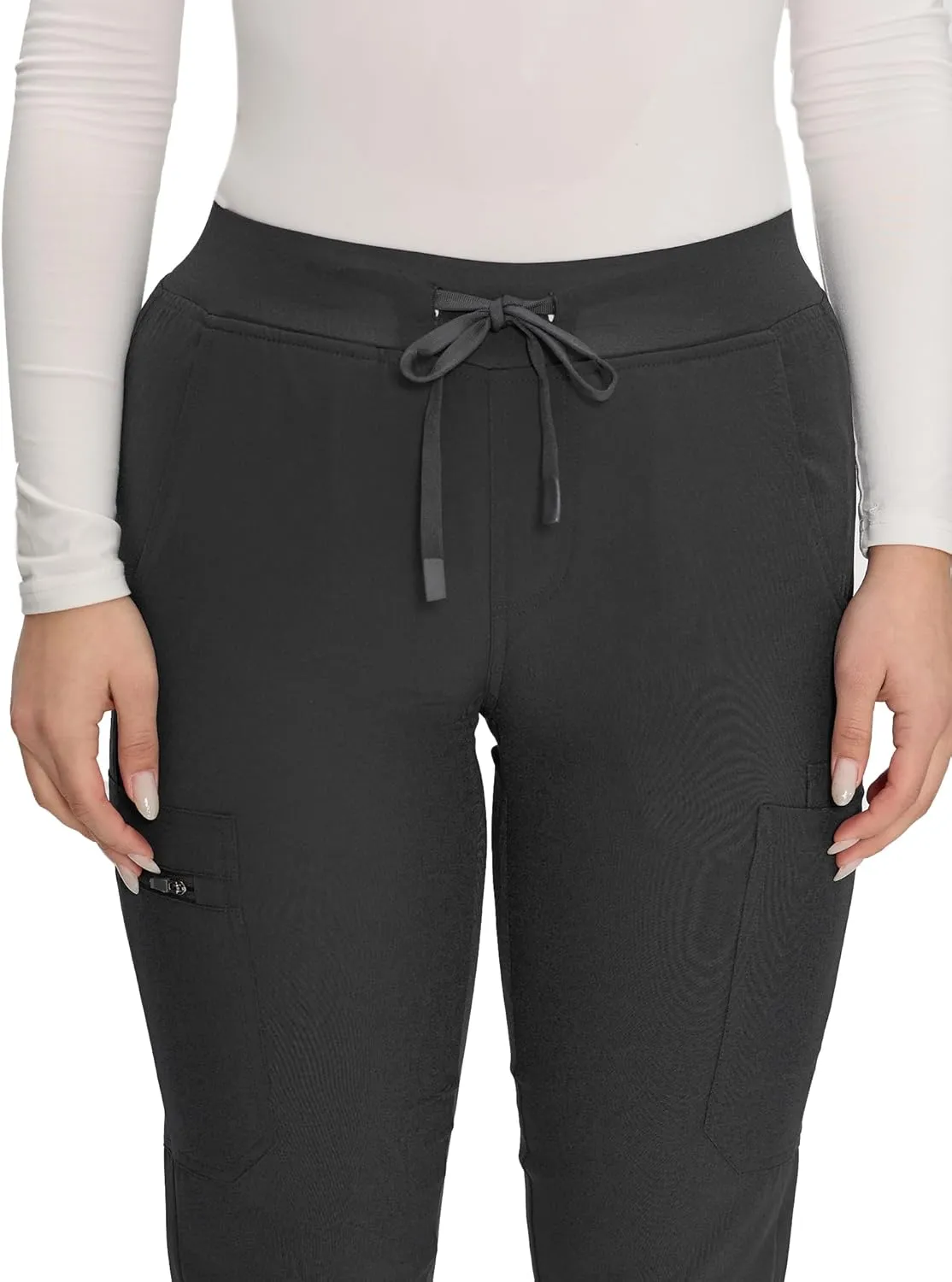 COZYFIT Scrub Pants for Women - Cargo Pants Scrubs with 7 Pockets,Soft Stretch
