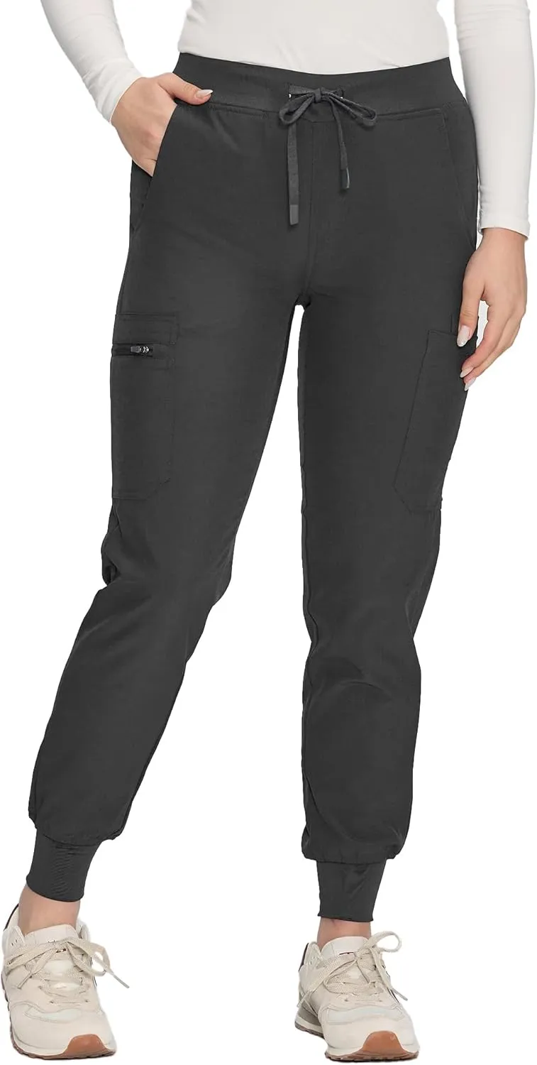 COZYFIT Scrub Pants for Women - Cargo Pants Scrubs with 7 Pockets,Soft Stretch