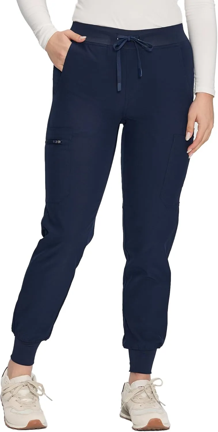 COZYFIT Scrub Pants for Women - Cargo Pants Scrubs with 7 Pockets,Soft Stretch