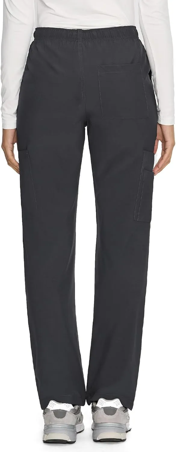 COZYFIT Straight Leg Scrub Pants for Women, Drawstring Soft Stretch, Anti-Wrinkle Women's Scrub Pants with 6 Pockets