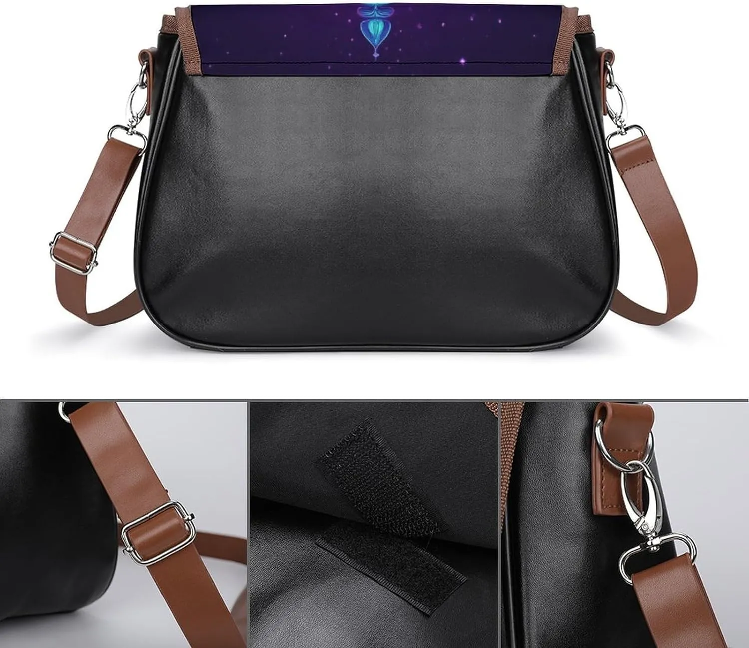 Crossbody Bag with Adjustable Strap for Women, Small Pu Leather Shoulder Handbags for Office