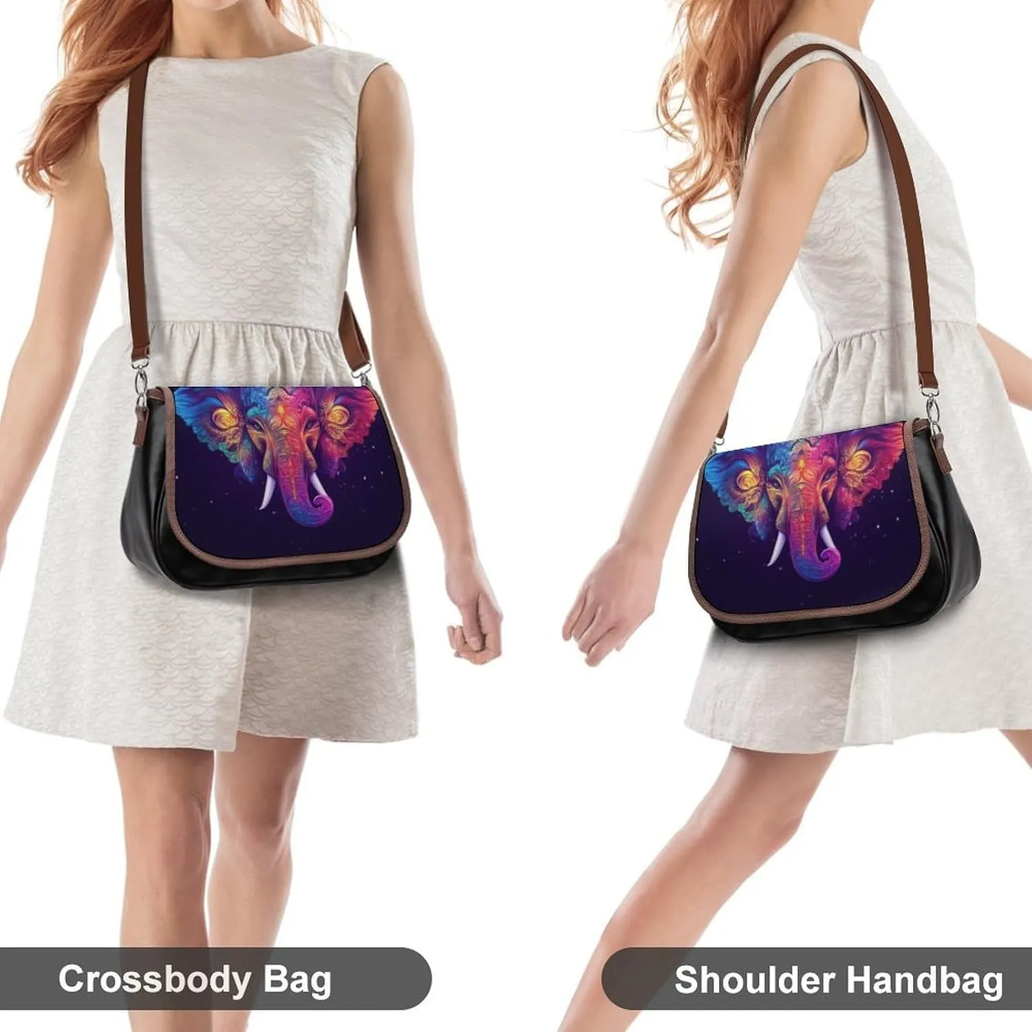 Crossbody Bag with Adjustable Strap for Women, Small Pu Leather Shoulder Handbags for Office