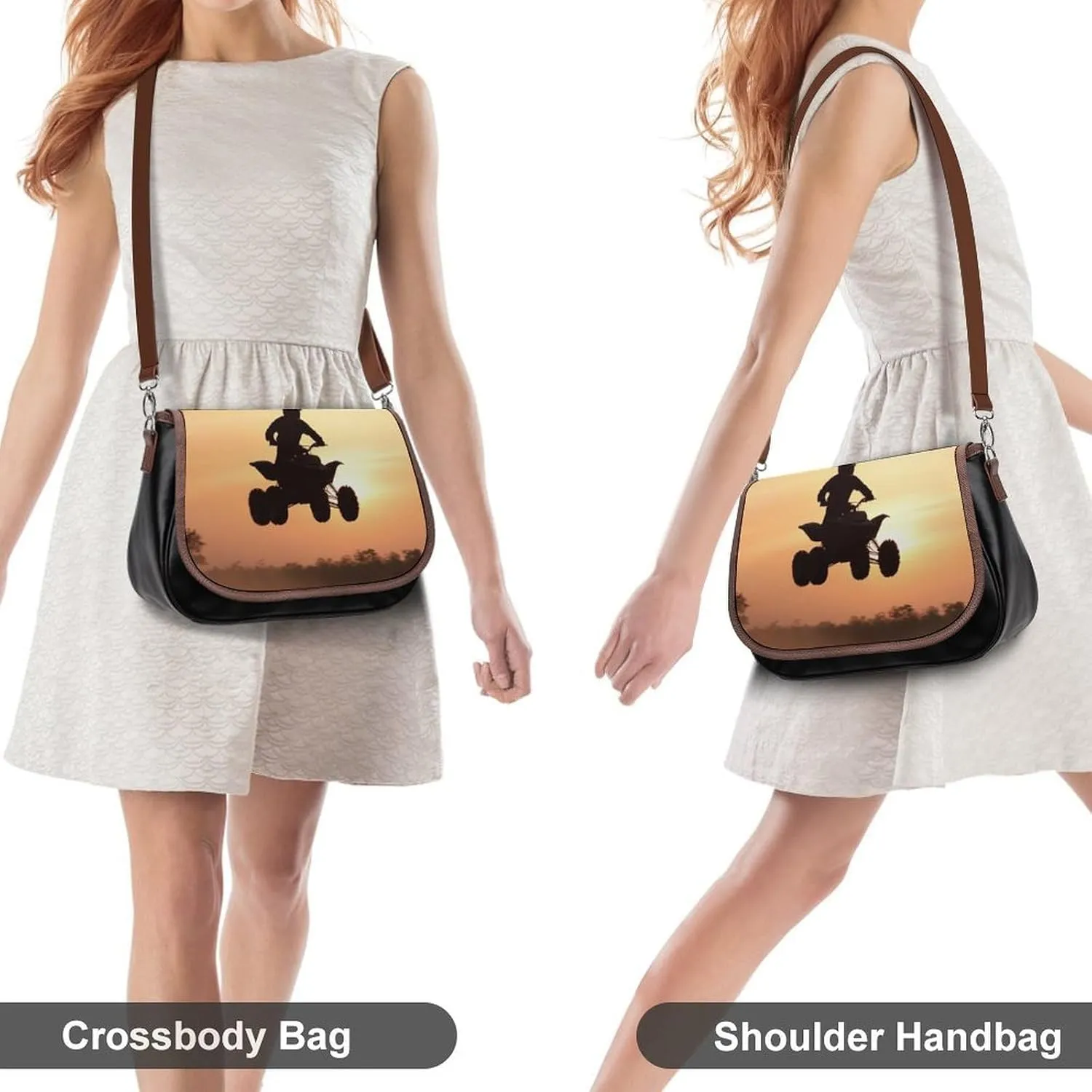 Crossbody Bag with Adjustable Strap for Women, Small Pu Leather Shoulder Handbags for Office