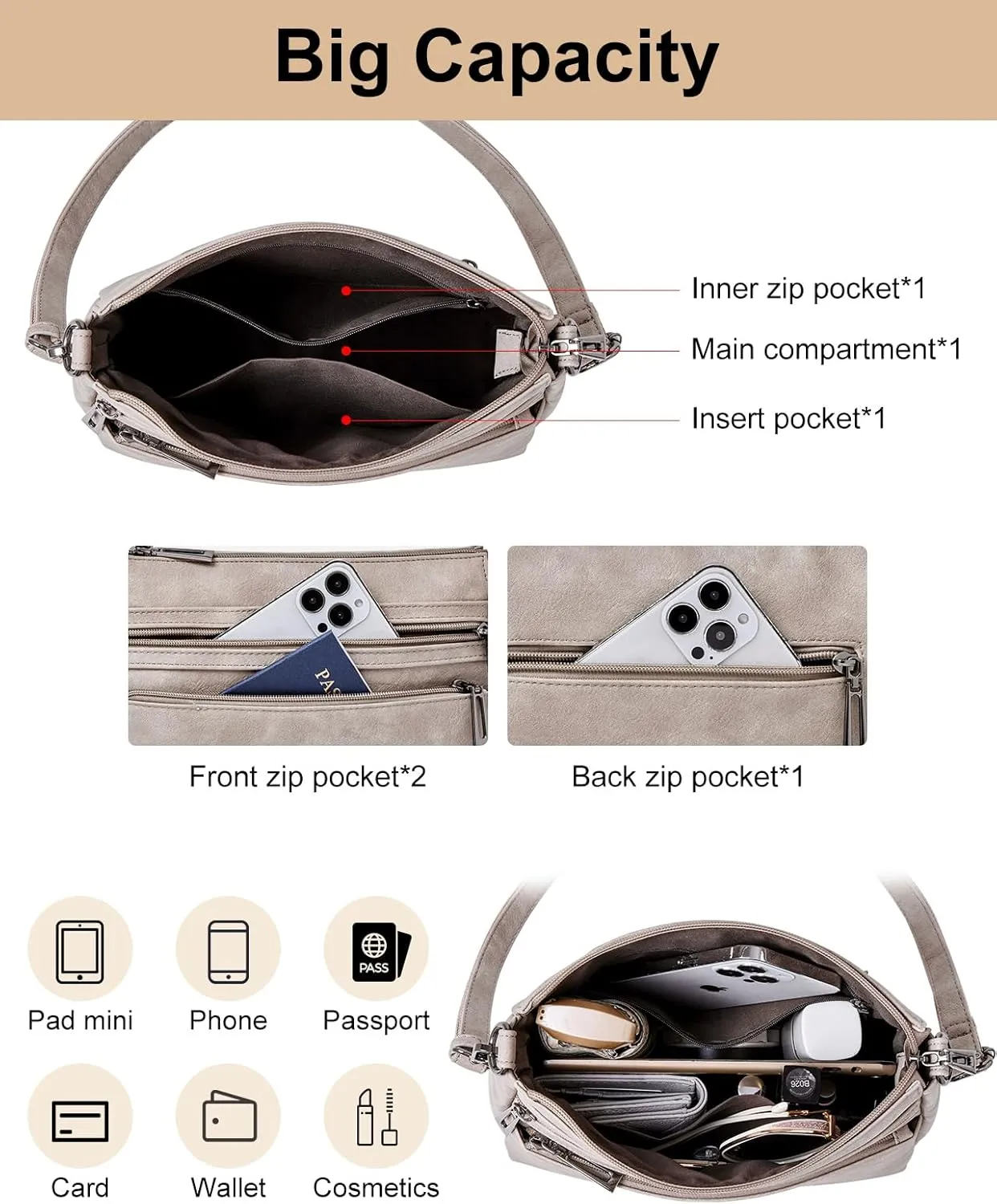 Crossbody Bags for Women Crossbody Purses Shoulder Bag Women's Cross body Handbags Adjustable Strap