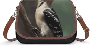 Crossbody Bags for Women Shoulder Bag Leather Handbag Woodpecker Messenger Bag Office Work Bag