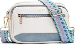 Crossbody Bags for Women Vegan Leather Shoulder Handbags Purses for Women with Adjustable Wide Strap