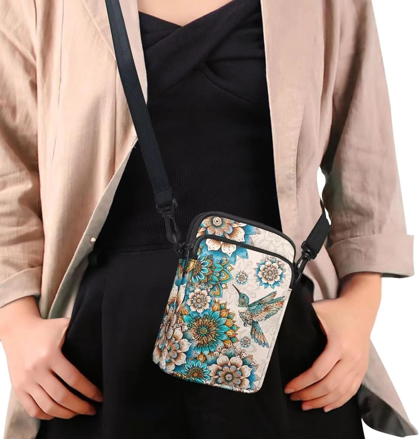 Crossbody Cell Phoen Bag Purse for Women Girls Lightweight Wallet Clutch Shoulder Bag