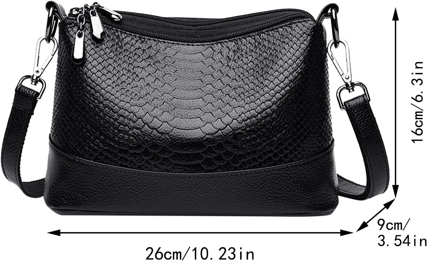 Crossbody Crescent Bags for Women Lightweight Quilted Leather Handbags for Women Clear Bag for Stadium Events(Grey)
