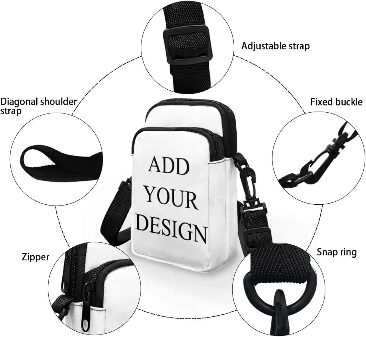 Crossbody Purses for Women with Adjustable Strap Mini Over Shoulder Handbag Purse Wallet Phone Bag