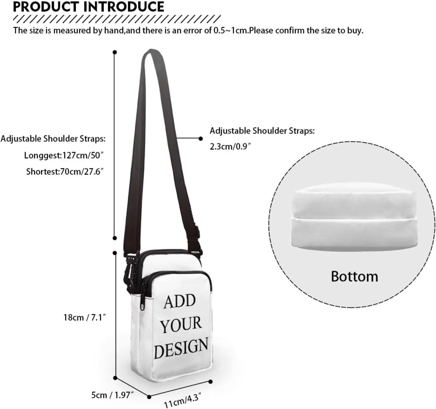 Crossbody Purses for Women with Adjustable Strap Mini Over Shoulder Handbag Purse Wallet Phone Bag