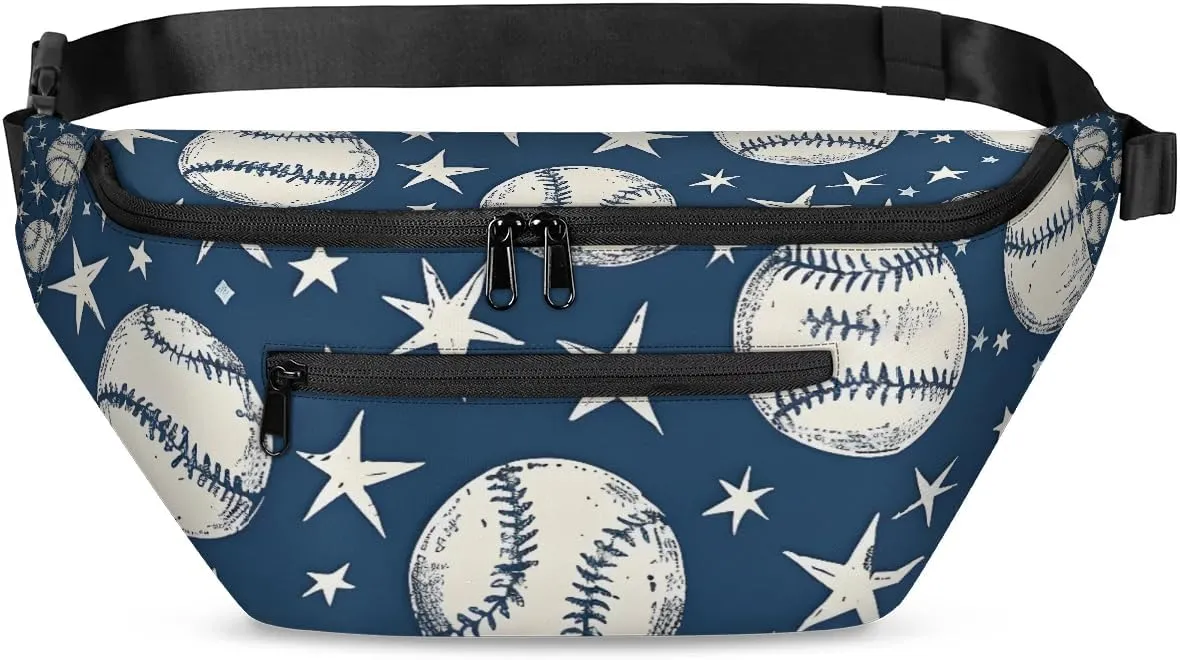 Crossbody Sling Bag for Women Men Baseball Star Lightweight Travel Essentials Chest Bag Waterproof Sling Backpack and Cross Body Bag for Daily Use