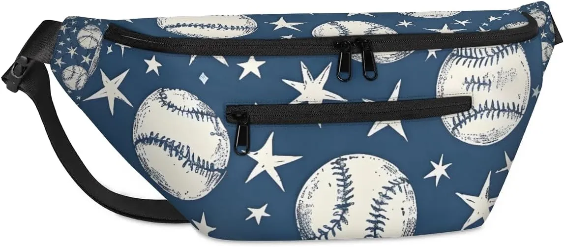 Crossbody Sling Bag for Women Men Baseball Star Lightweight Travel Essentials Chest Bag Waterproof Sling Backpack and Cross Body Bag for Daily Use