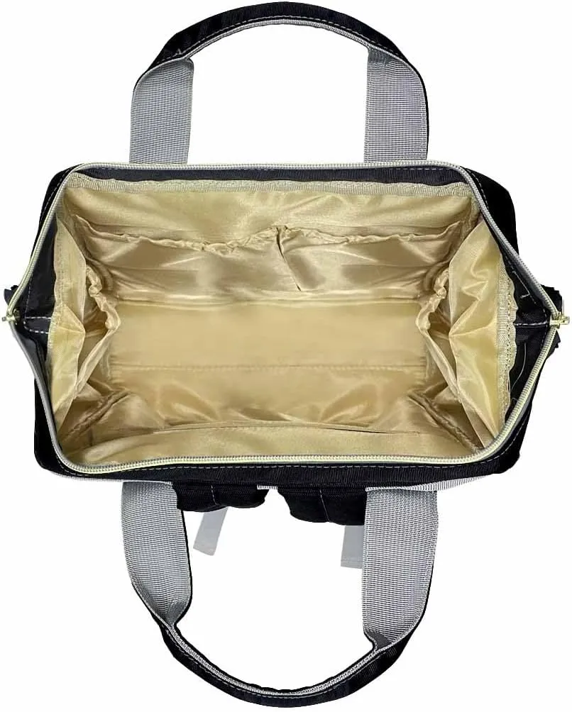 Custom Baby Diaper Bags for Girls, Customized Butterfly Nappy Bags for Travel Camping Hiking Shopping Personalized Casual Mommy Backpack for Mom Women