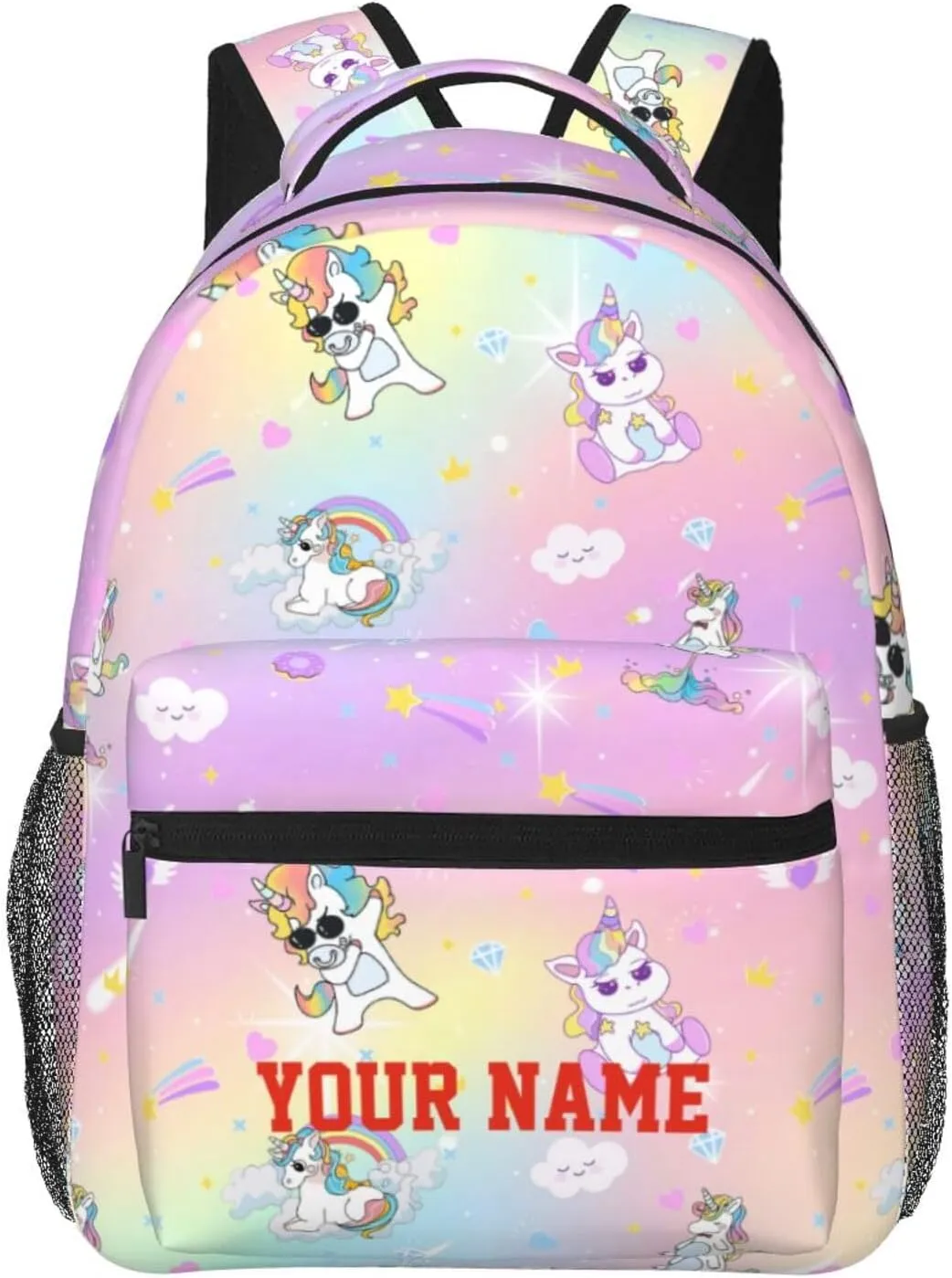Custom Backpack for Kids,Personalized Backpacks for Boys Girls Design Name Text Cute Lightweight Kindergarten Elementary School Bookbag