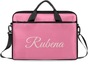 Custom Name Laptop Bags for Women Men, Personalized Text Laptop Case Shoulder Bag,Computer Bags for Work