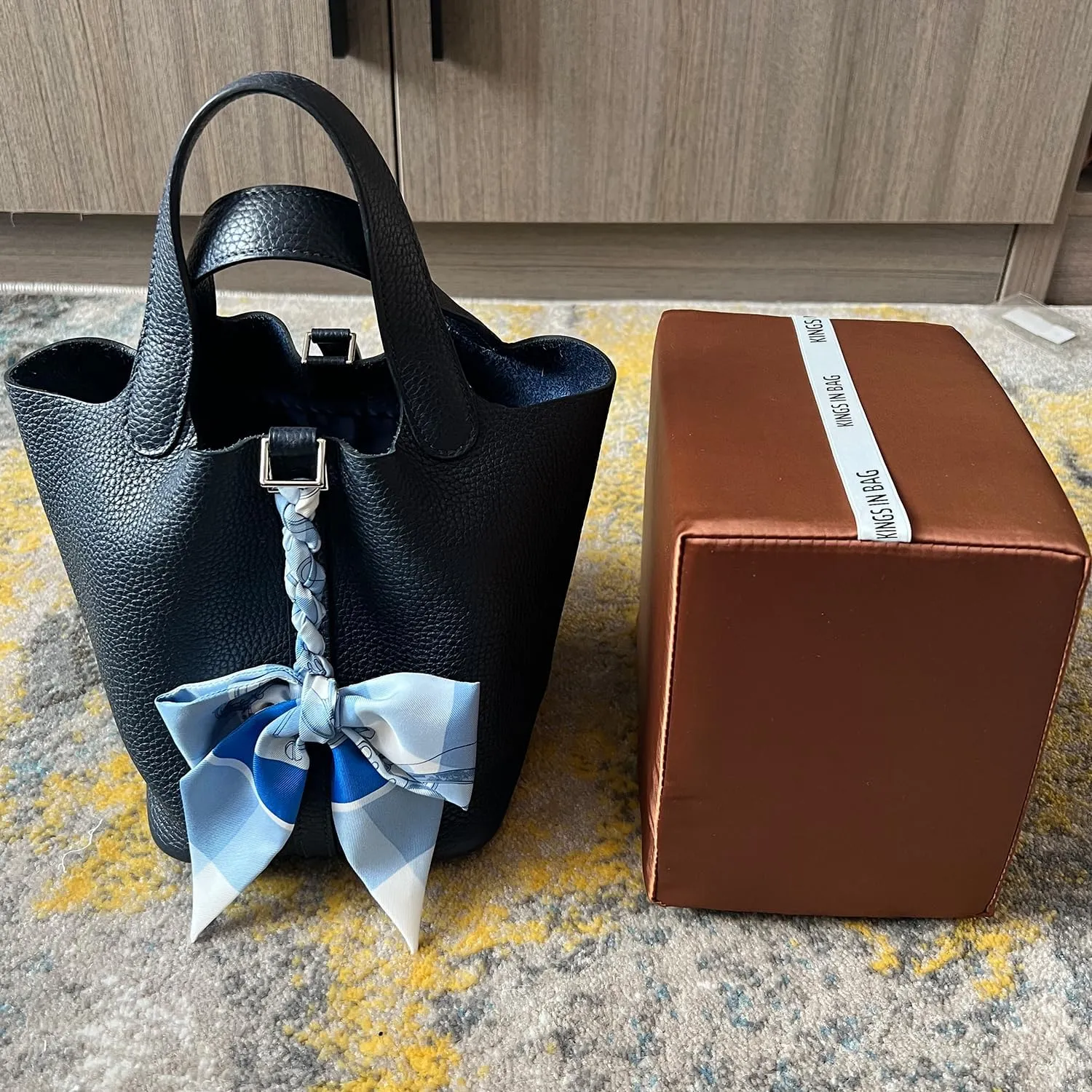 Custom Picotin Bag Pillow Insert, Purse Shaper Compatible with Hermes Picotin Bags, Luxury Bag Shaper, Silky Satin Surface and Soft Memory Foam Inner(Custom Color)