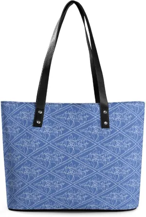Cute AutismAwareness A Leather Handbag with Large Capacity And Portability