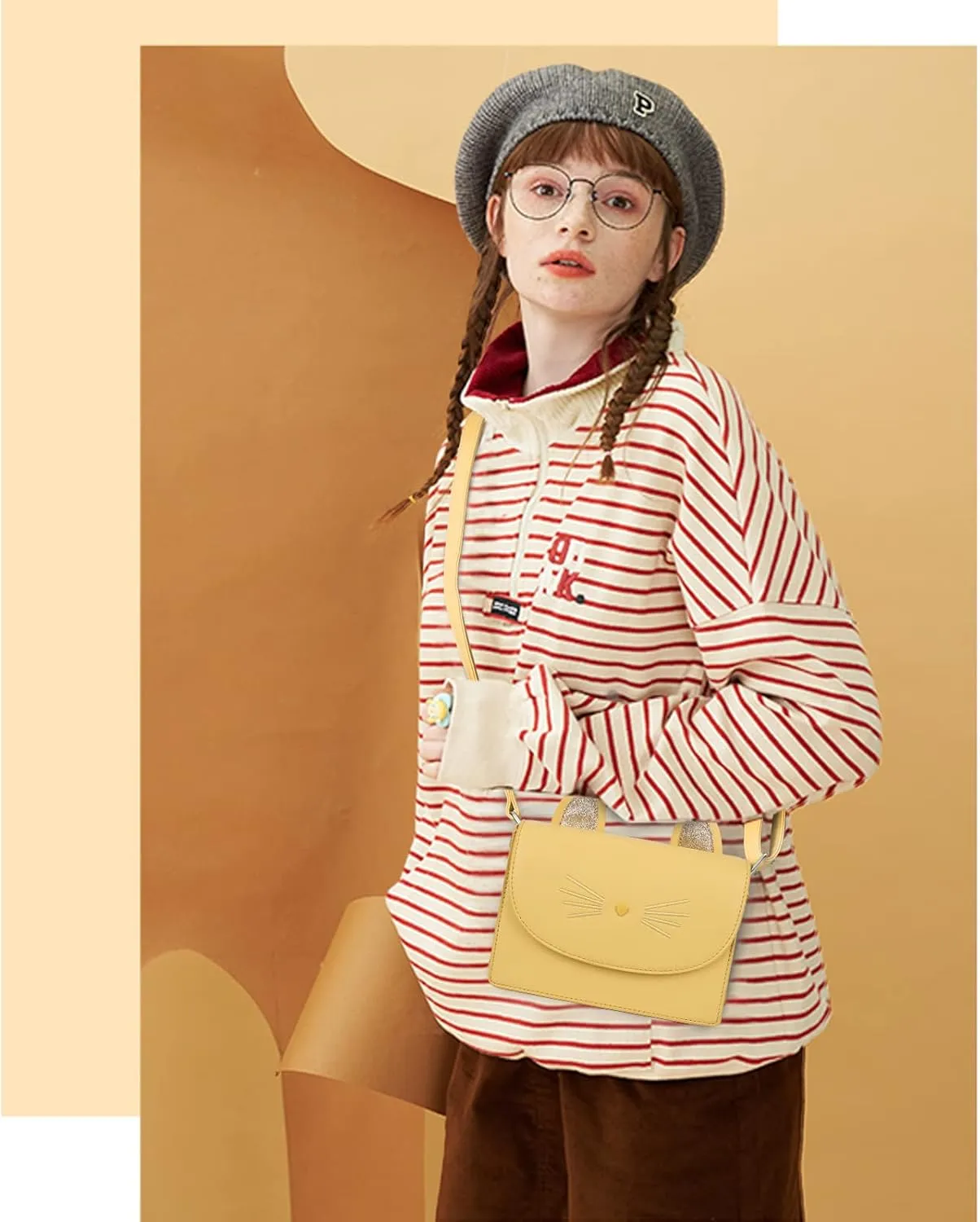 Cute Purses for Teen Girls Small Crossbody Purse and Handbags Cat Gifts for Kids