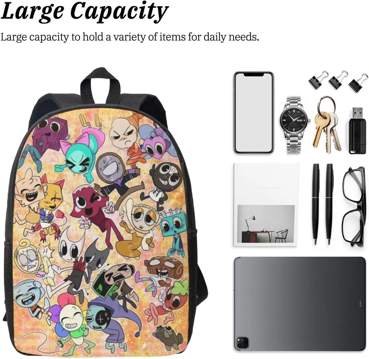 Dandys World Backpack Lightweight Laptop Backpack Cute Travel Backpacks For Unisex 17in
