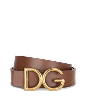 Dauphine leather belt