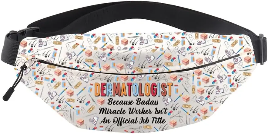 Dermatologist Gift Dermatology Crossbody Bag Skin Doctor Graduation Gift Skin Therapist Bum Bag