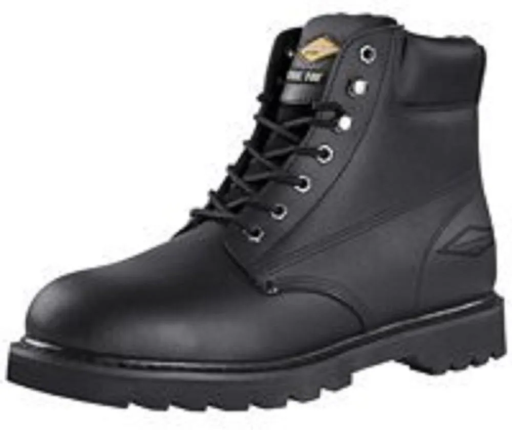 Diamondback 655SS-11 Work Boot, 11 in, Unisex, Black, Action Leather