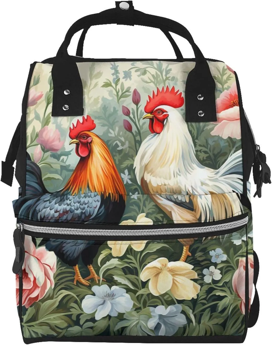 Diaper Bag Backpack Rooster Nappy Backpack Maternity Baby Nappy Bag Changing Bags for Travel