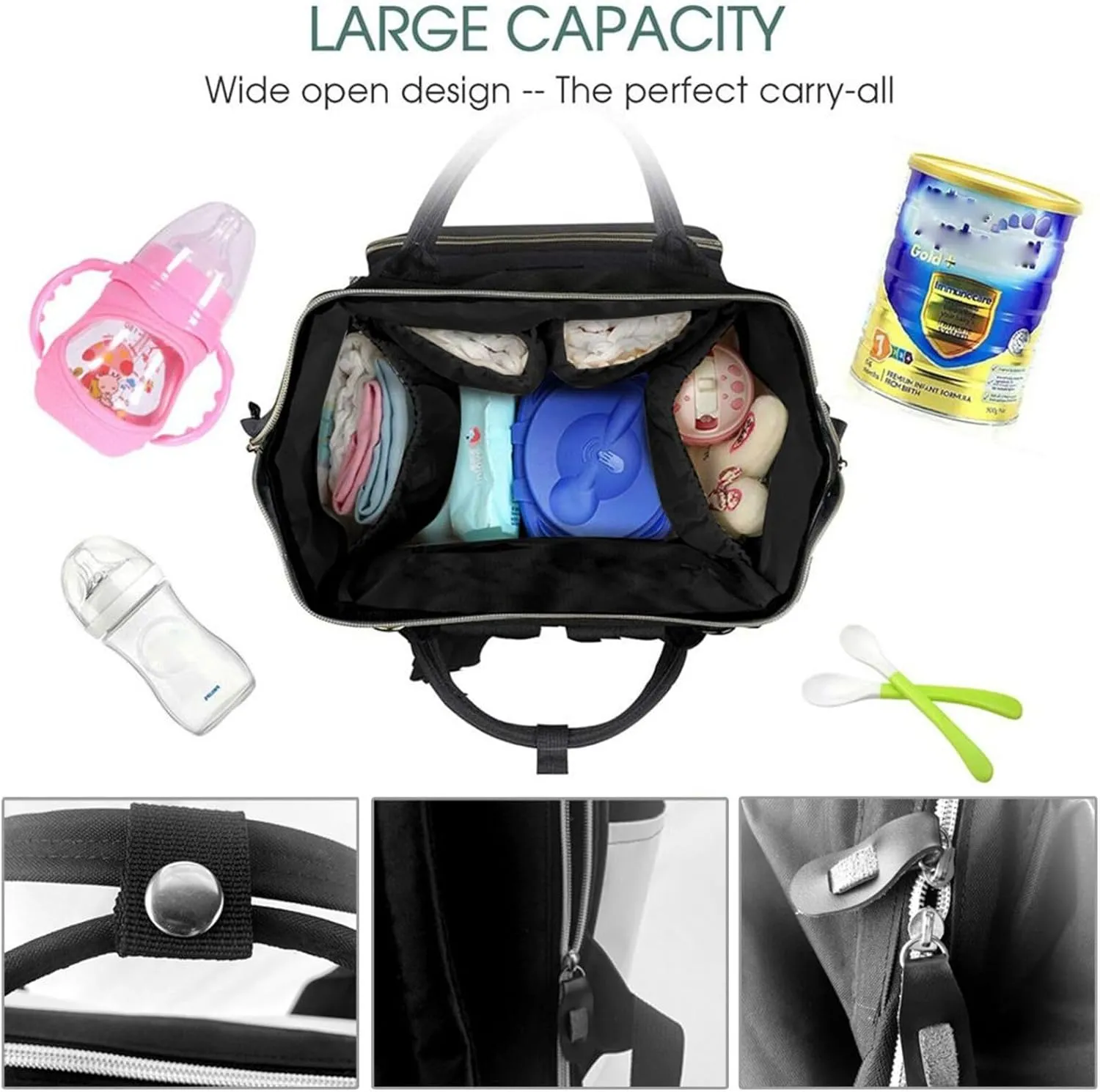Diaper Bag Backpack Rooster Nappy Backpack Maternity Baby Nappy Bag Changing Bags for Travel