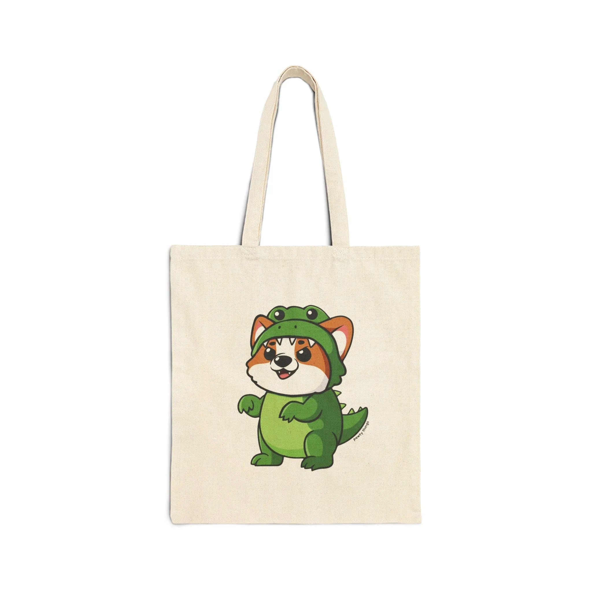 Dino Corgi Tote Bag