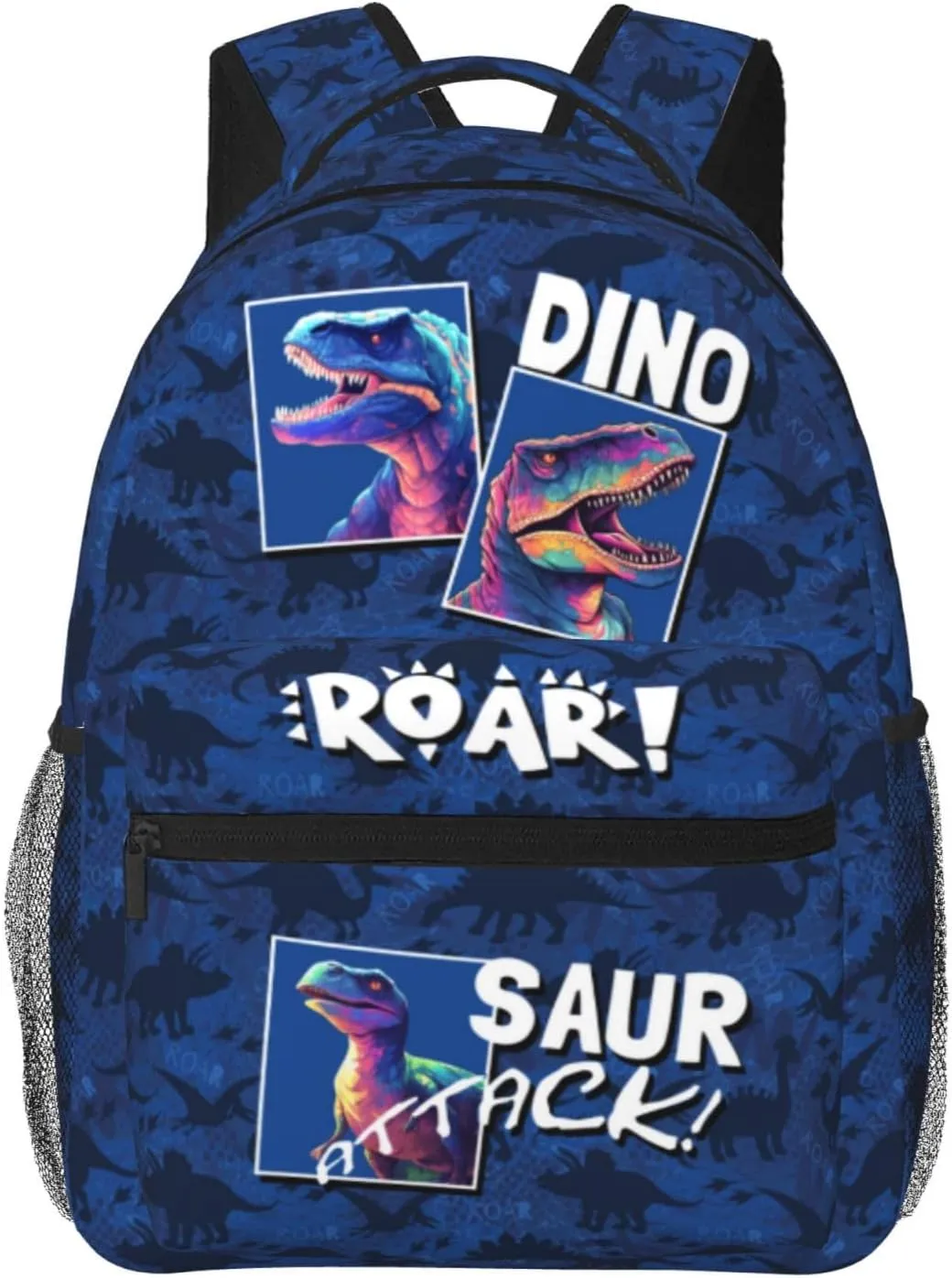 Dinosaur Backpack Blue Dinosaurios Backpacks Travel Backpack Funny Simple Modern Backpacks Cute Waterproof Animal Dinosaur Bookbag Trendy Simply Animals Lightweight Backpack
