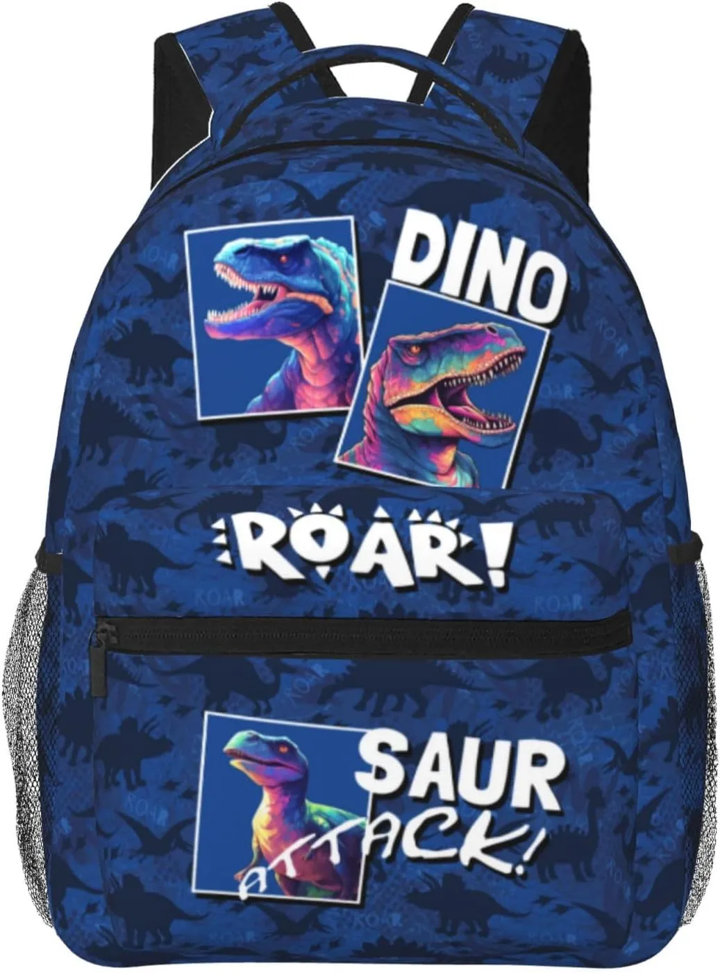 Dinosaur Backpack Blue Dinosaurios Backpacks Travel Backpack Funny Simple Modern Backpacks Cute Waterproof Animal Dinosaur Bookbag Trendy Simply Animals Lightweight Backpack