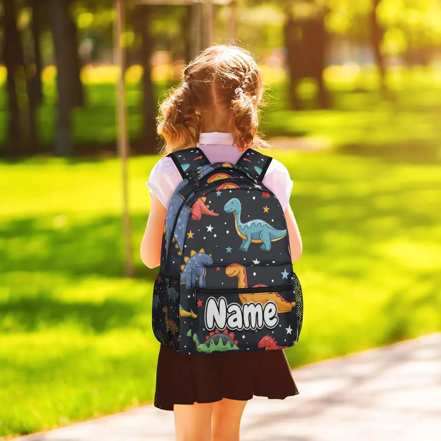 Dinosaurs Stars Large Backpack Fashion Travel Backpacks for Business Women Men Casual Laptop Bag Waterproof Lightweight Shoulder Bags 16in