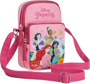 Disney Princess Girls Crossbody Purse with 2 Compartments & Adjustable Strap Shoulder Bag - Girls Gifts