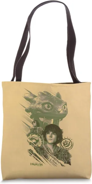 DreamWorks Dragons Hiccup And Toothless Tote Bag
