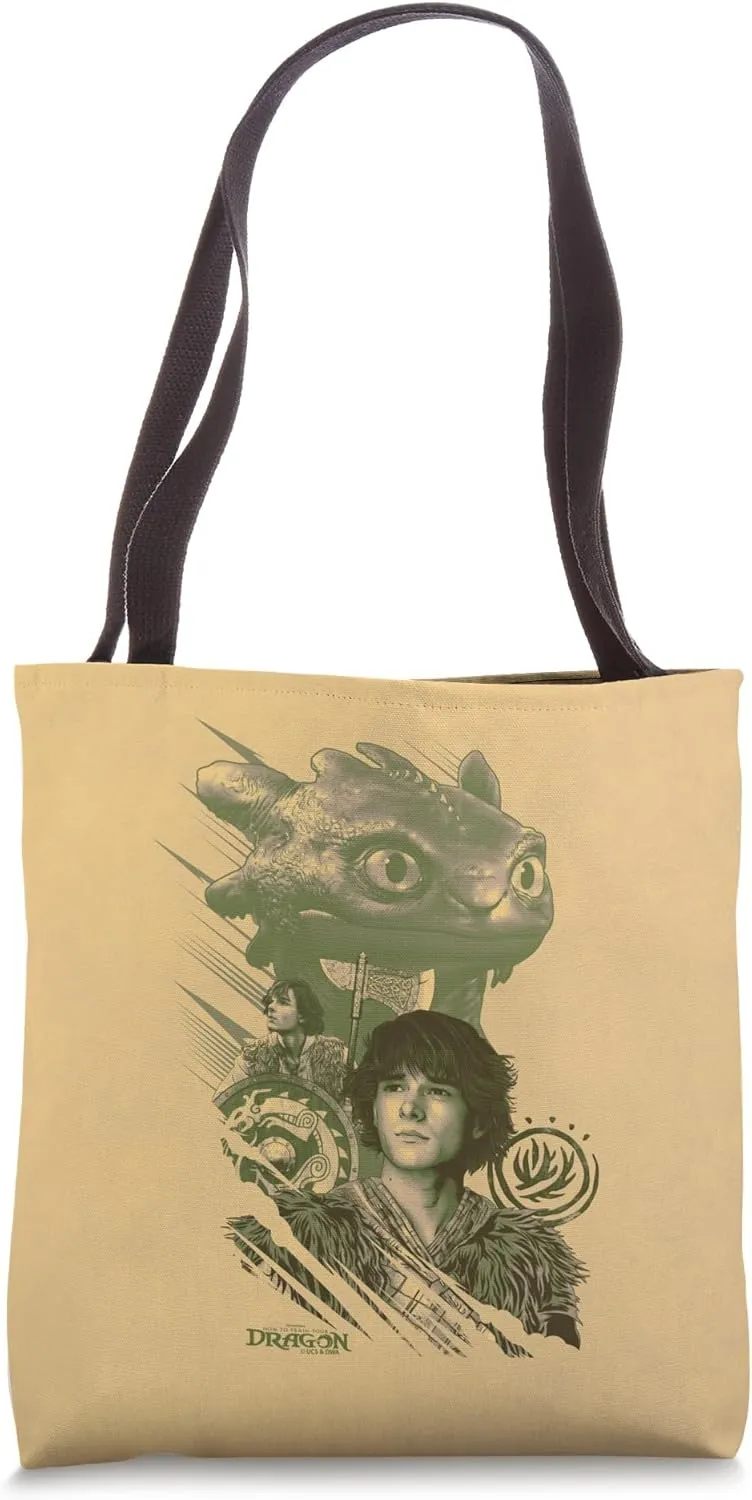 DreamWorks Dragons Hiccup And Toothless Tote Bag
