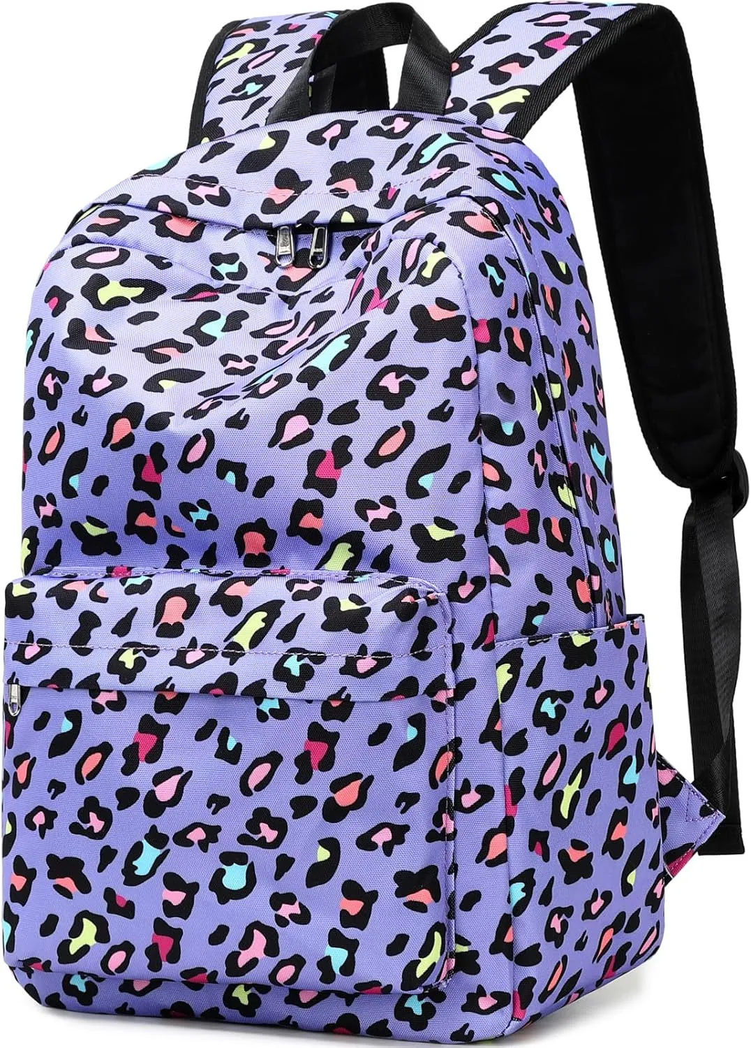 DSIUE Backpack for School Girls Backpacks for Kids Leopard Bookbag for Elementary Middle School Bags Lightweight Travel Back Pack