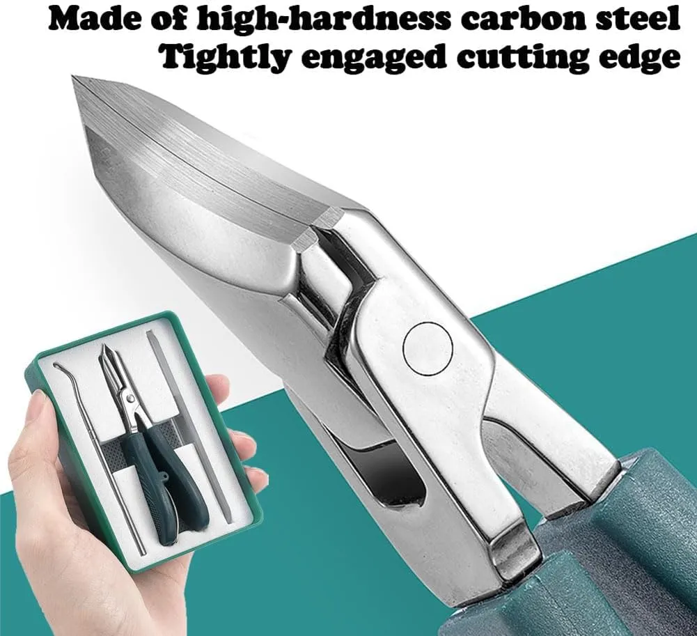 Eagle Beak Beveled Nail Clippers, Three Sets of Eagle Beak Beveled Nail Clippers, Super Sharp Oblique Nail Clipper for Thick Nails, Seniors & Ingrown Care (1Set-A)