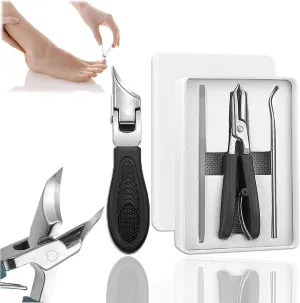 Eagle Beak Beveled Nail Clippers, Three Sets of Eagle Beak Beveled Nail Clippers, Super Sharp Oblique Nail Clipper for Thick Nails, Seniors & Ingrown Care (1Set-A)