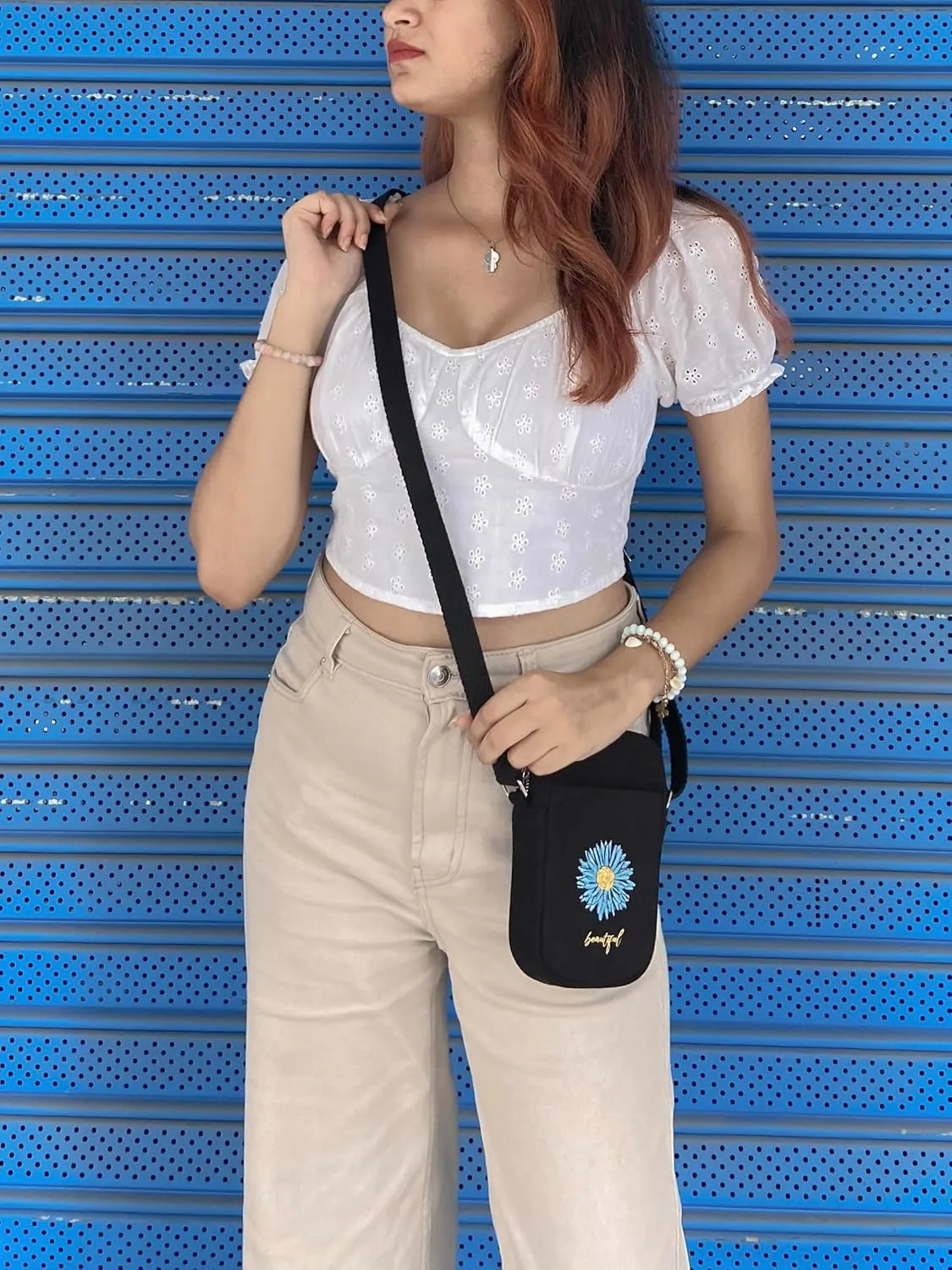 Ecoright Phone Bag, Small Crossbody Bags for Women, Phone Purse with Adjustable Cotton Strap