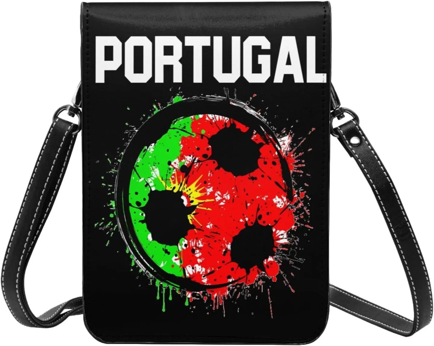 El Salvador Flag Leather Crossbody Phone Purse for Women Cute Wallet Bags Lightweight Mini Sling Bag