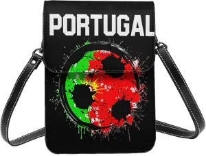 El Salvador Flag Leather Crossbody Phone Purse for Women Cute Wallet Bags Lightweight Mini Sling Bag